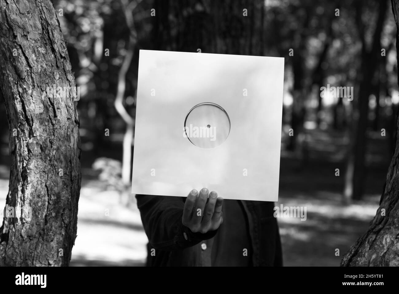 disco in vinile, foto per copertina, foto per album musicale Foto Stock