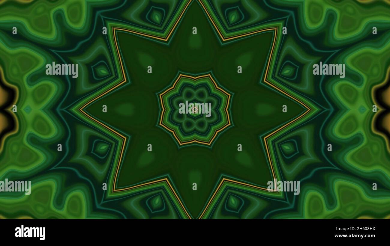 Illustrazione 3d del tunnel 4K UHD a forma di stella Foto Stock