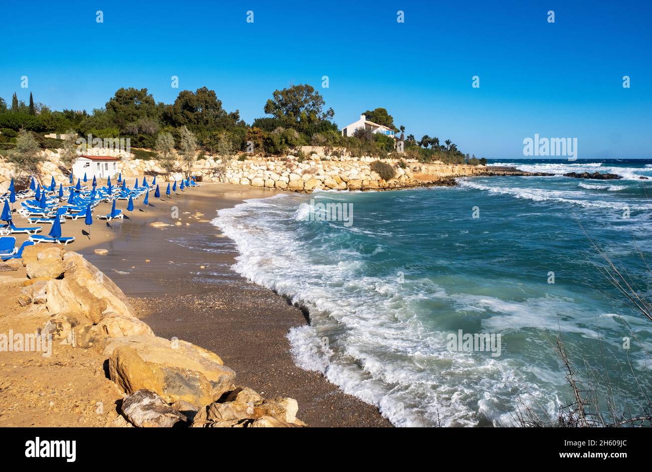 Green Bay Beach Resort, Protaras, Cipro. Foto Stock