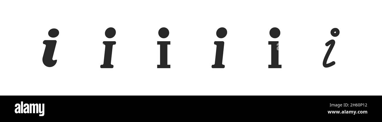 Informazioni icona simbolo illustrazione set, FAQ info mark vettore knowlwdge elemento. Illustrazione Vettoriale