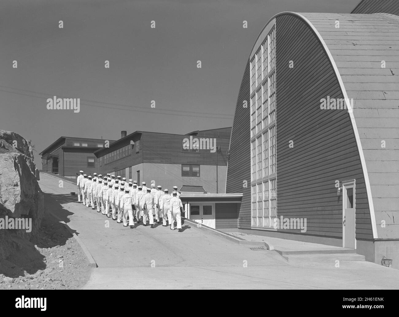 Accademia della Guardia Costiera degli Stati Uniti, Reserve Cadet Buildings, New London, Connecticut; 1943 Foto Stock