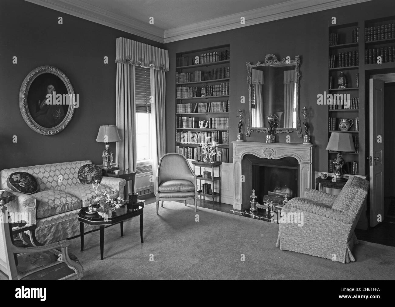 1940s Luxury Housing - interno di una residenza a River House, New York City; 1941 Foto Stock
