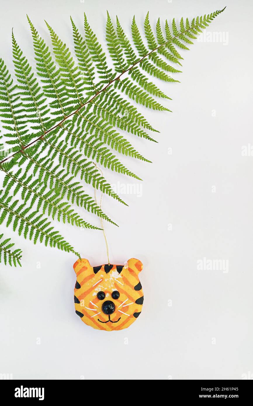 Vaso Con Felce Artificiale Per Decorazione - Best Pet&House - Foto 6