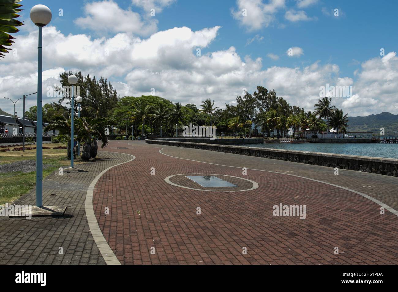 Mahebourg Mauritius Mahebourg Mauritius (pronunciato mio-boor) era il porto navale dell'isola durante l'era olandese Foto Stock