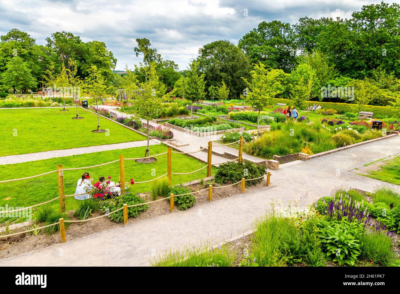 Giardini di Beckenham Place Park, Lewisham, Londra, Regno Unito Foto Stock