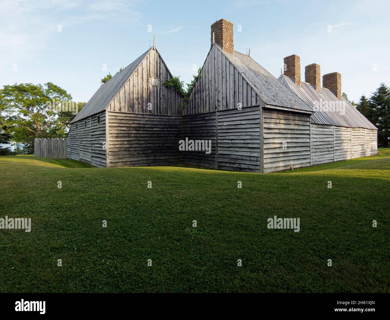 'down east',annapolis royal habitation,annapolis royal,habitation,canada,coloni europei,francese,storia,nuova scozia,re-creation,replica,samel de champalin,le maritime Foto Stock