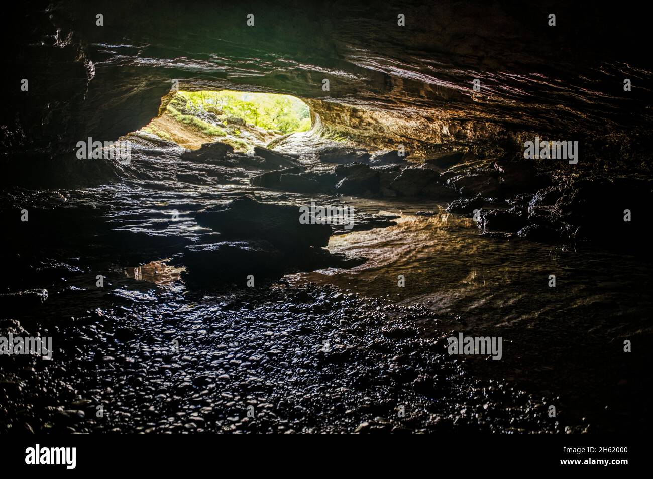 sarrazine grotta, francia Foto Stock