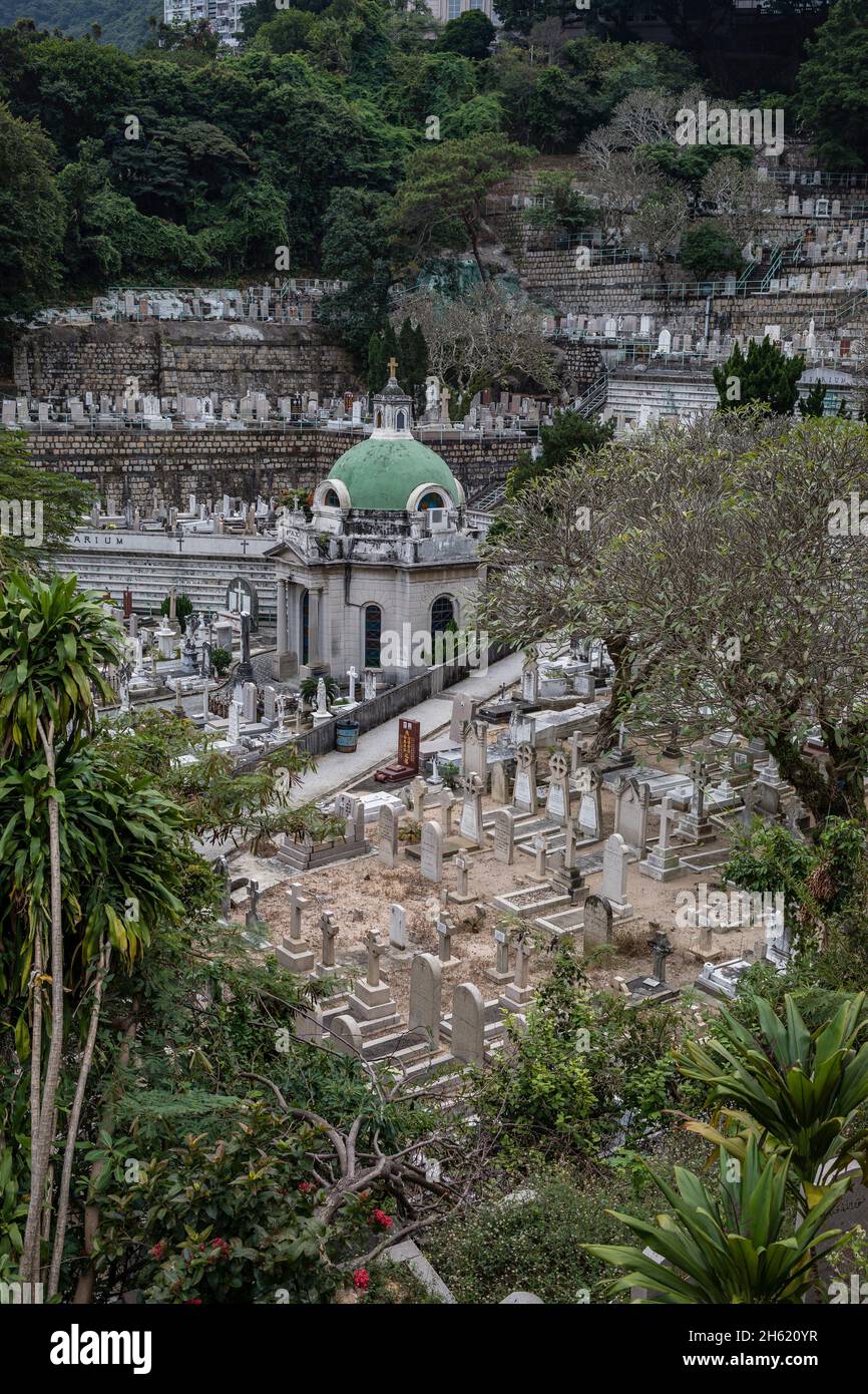 cimitero musulmano di hong kong Foto Stock