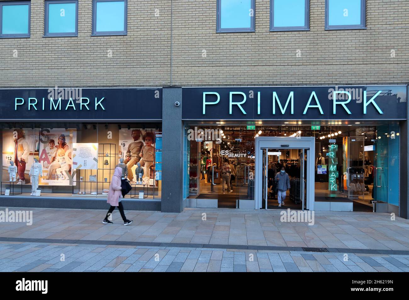 Facciata del negozio Primark, Burnley Foto Stock