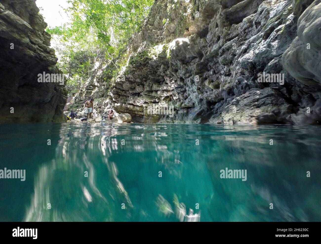 nord america,caraibi,repubblica dominicana,provincia di puerto plata,yasica,charcos de los militares vicino all'eco-lodge tubagua Foto Stock