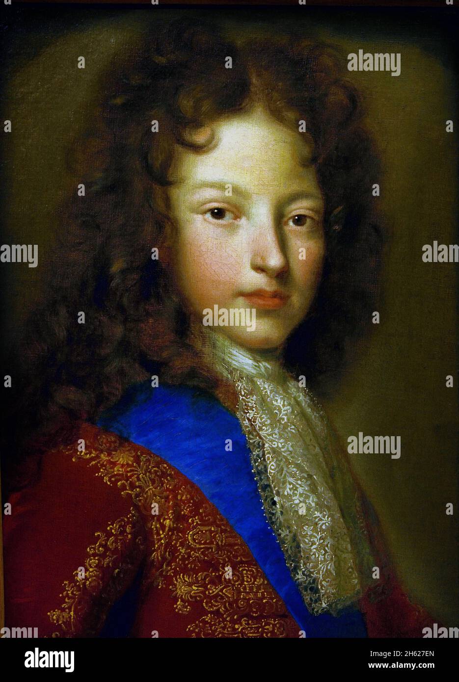 Luigi, Duca di Borgogna 1696 Francesco di Troia 1645-1730 Francia, francese Luigi, Duca di Borgogna ,1682 – 1712, figlio maggiore di Luigi, Gran Delfino, Dauphine Maria Anna, Foto Stock