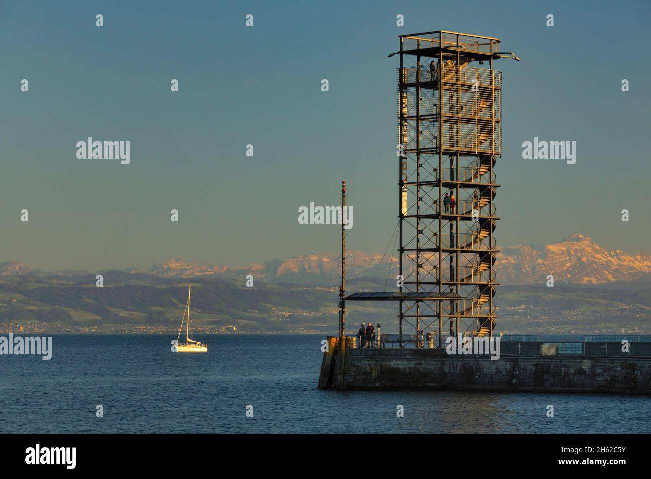 moleturm,friedrichshafen,lago di costanza,baden-wuerttemberg,germania Foto Stock