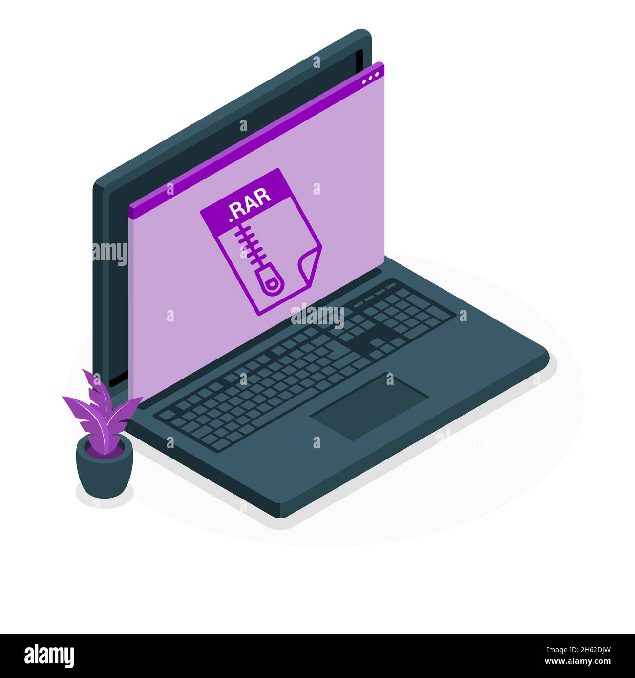 file del computer sul portatile Foto Stock