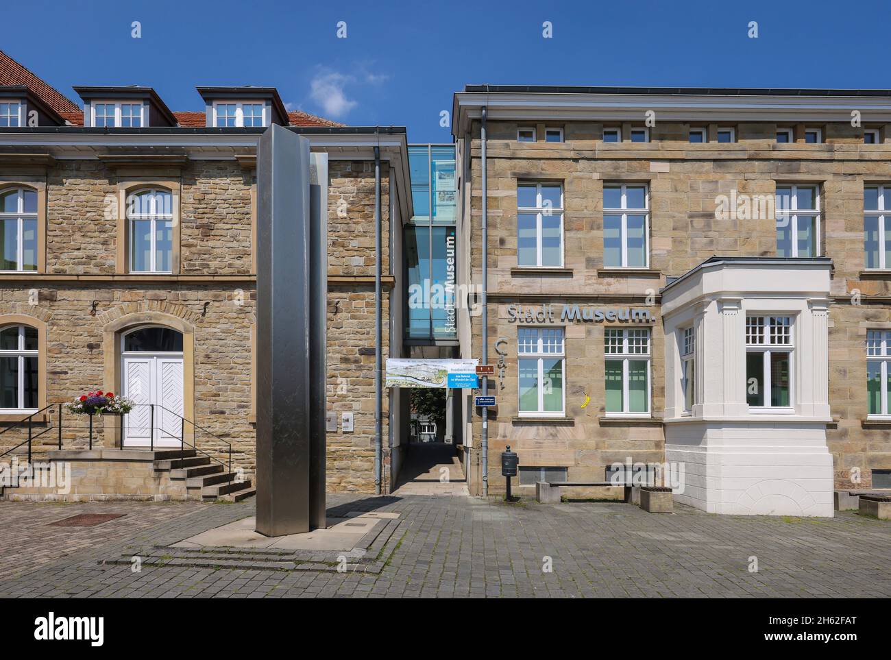 hattingen, renania settentrionale-vestfalia, germania - museo della città sulla piazza del mercato nel centro storico di hattingen-blankenstein. Foto Stock