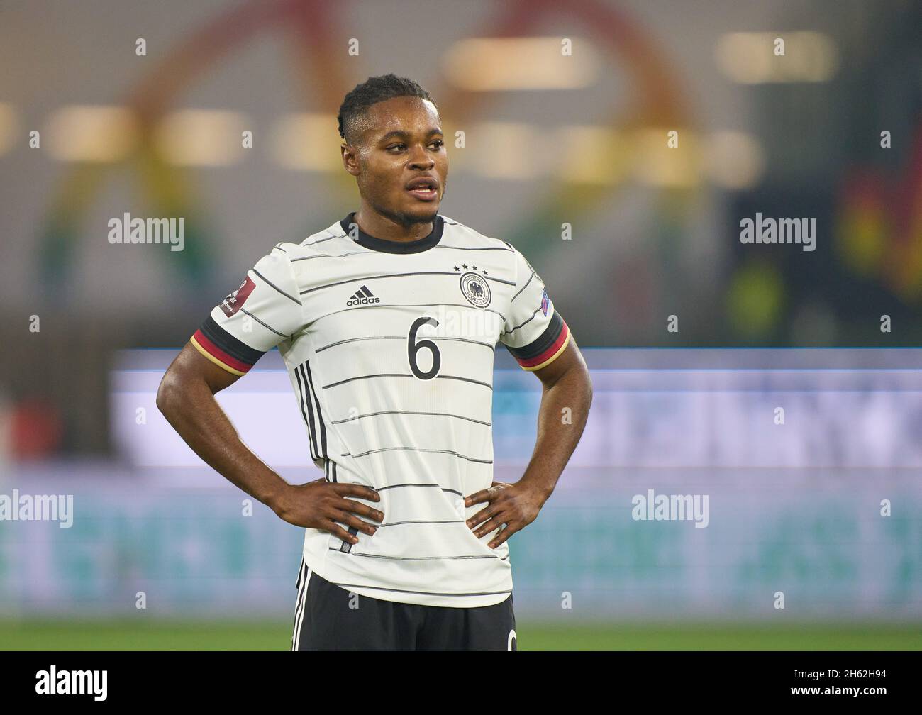 Ridil Baku, DFB 6 nella partita GERMANIA - LIECHTENSTEIN 9-0 qualifica per i Campionati del mondo 2022 in Qatar, WM Quali, Stagione 2021/2022, Nov 11, 2021 a Wolfsburg, Germania. © Peter Schatz / Alamy Live News Foto Stock