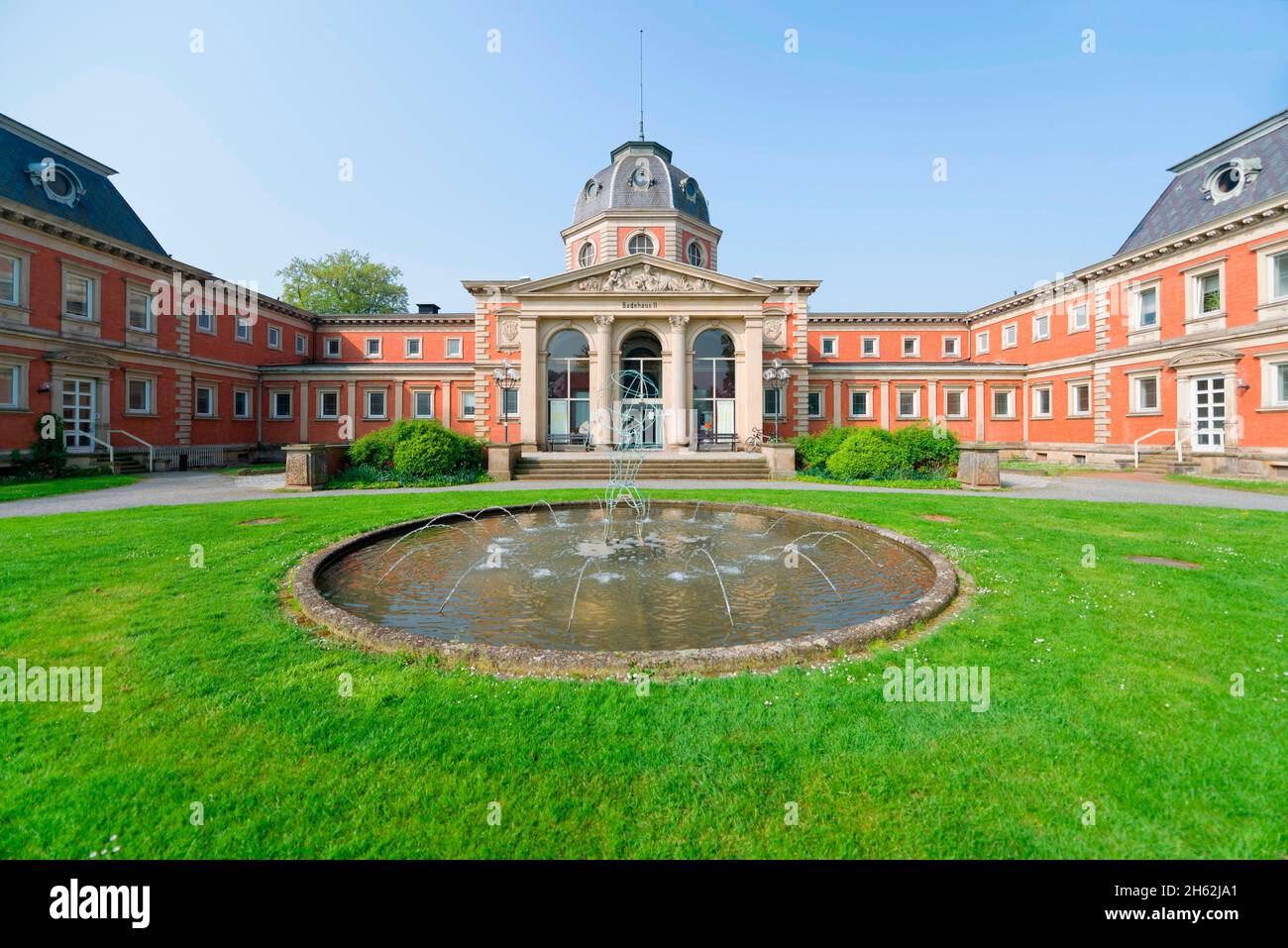 bathhouse 2, kurpark, bad oeynhausen, westfalia orientale, renania settentrionale-vestfalia, germania Foto Stock