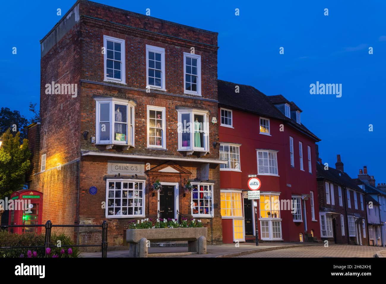 inghilterra, hampshire, petersfield, edifici storici su sheep street Foto Stock