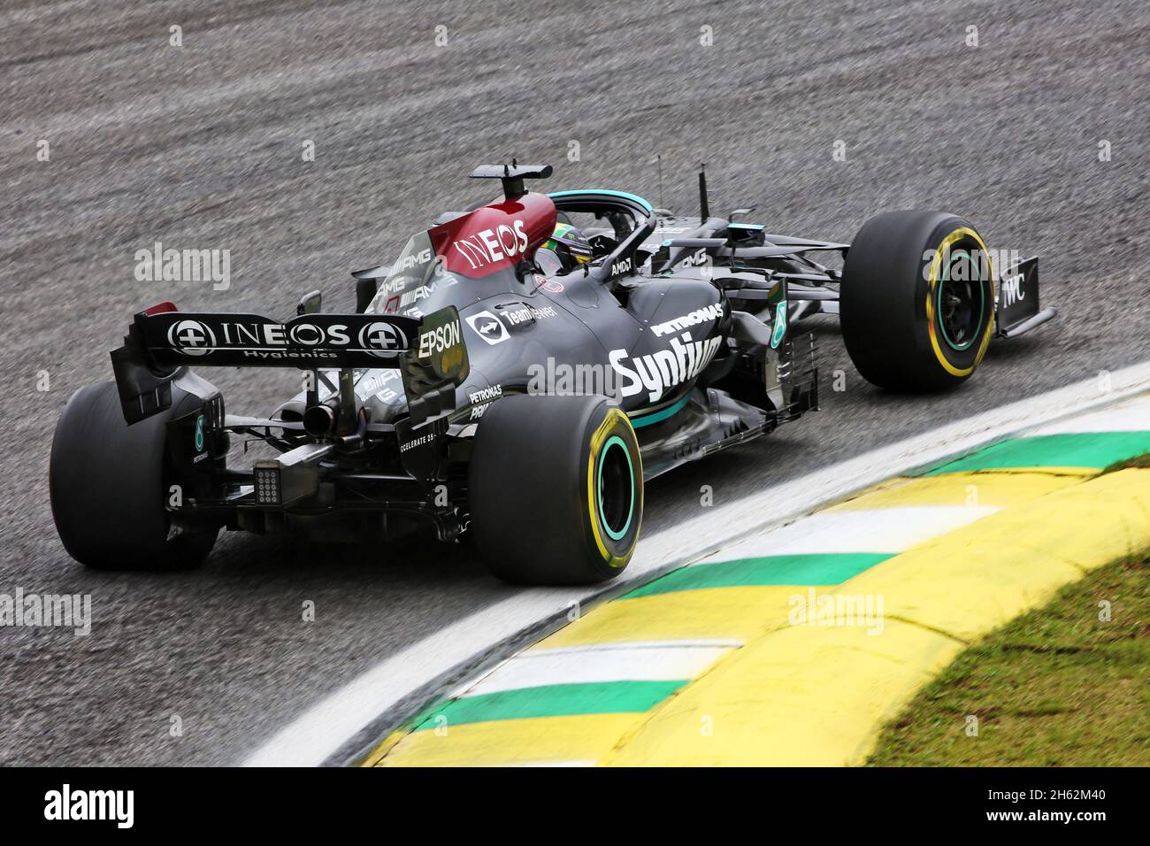 San Paolo, Brasile. 12 novembre 2021. Lewis Hamilton (GBR) Mercedes AMG F1  W12. 12.11.2021. Formula 1 World Championship, Rd 19, Gran Premio del  Brasile, San Paolo, Brasile, Giorno di qualificazione. Il credito