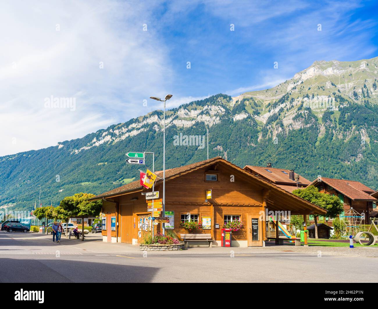 iseltwald villaggio centro Foto Stock
