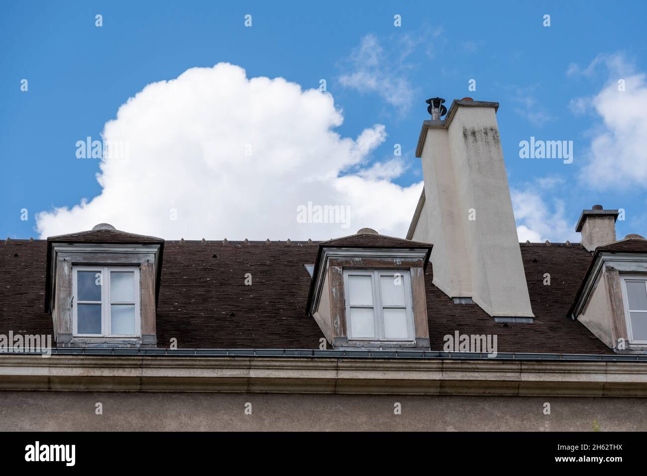 francia,parigi,tetto a parigi Foto Stock