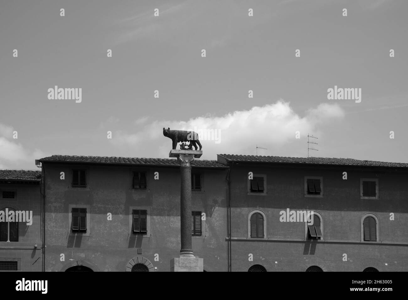 la torre principale di pisa nella piazza dei miracoli (piazza dei miracoli) in toscana Foto Stock