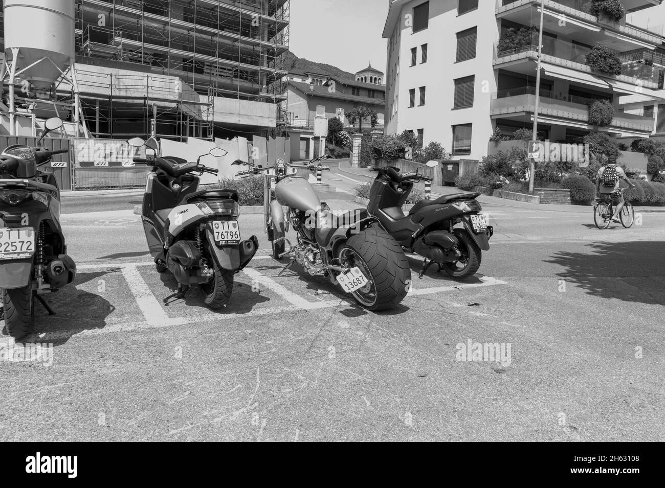 motociclette grandi e grasse Foto Stock