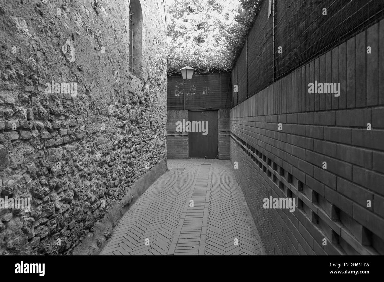 via vecchia di san gimignano, toscana, italia. san gimignano è una tipica città medievale toscana in italia. Foto Stock