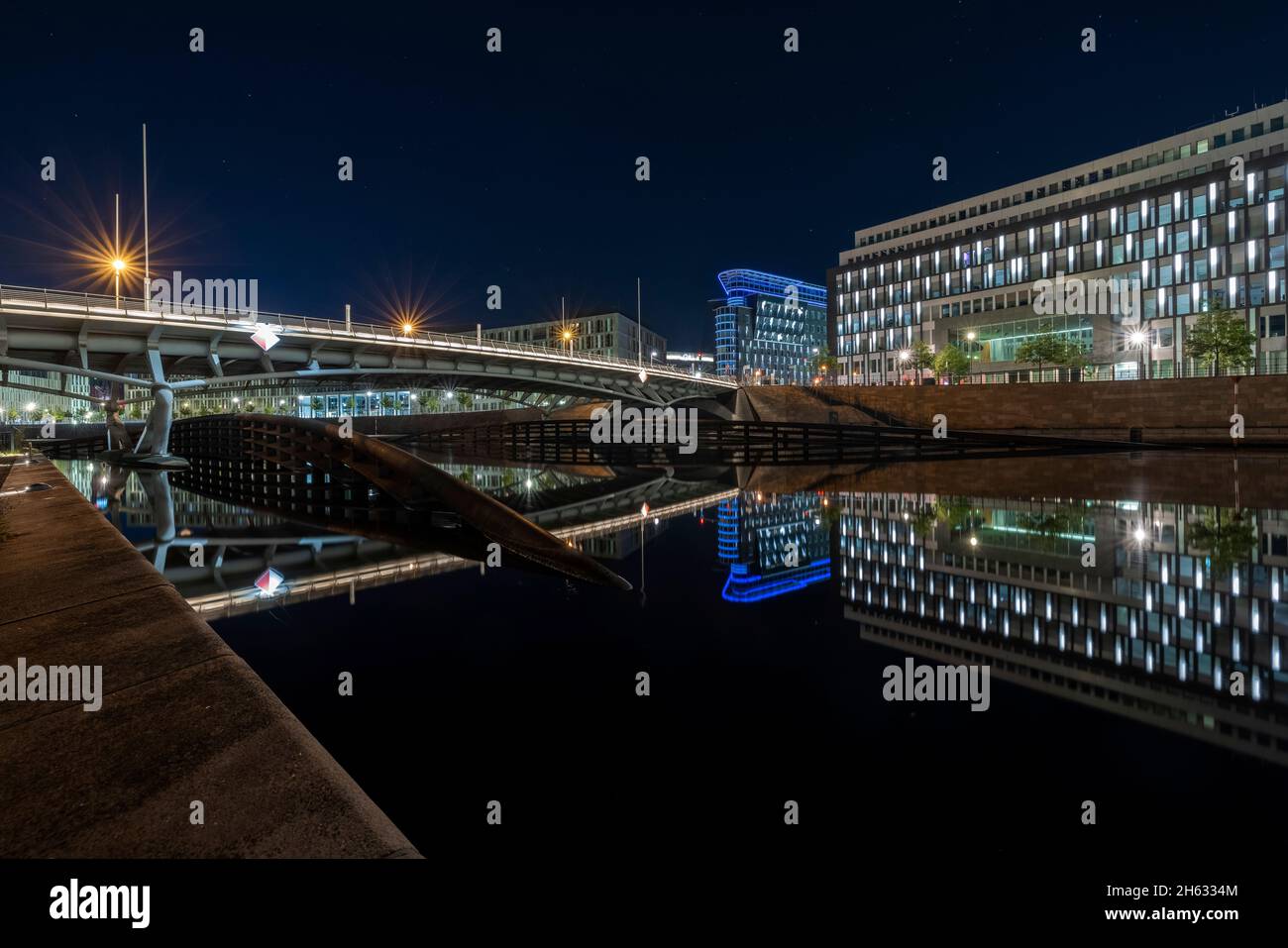 ponte kronprinzen a berlino. Foto Stock