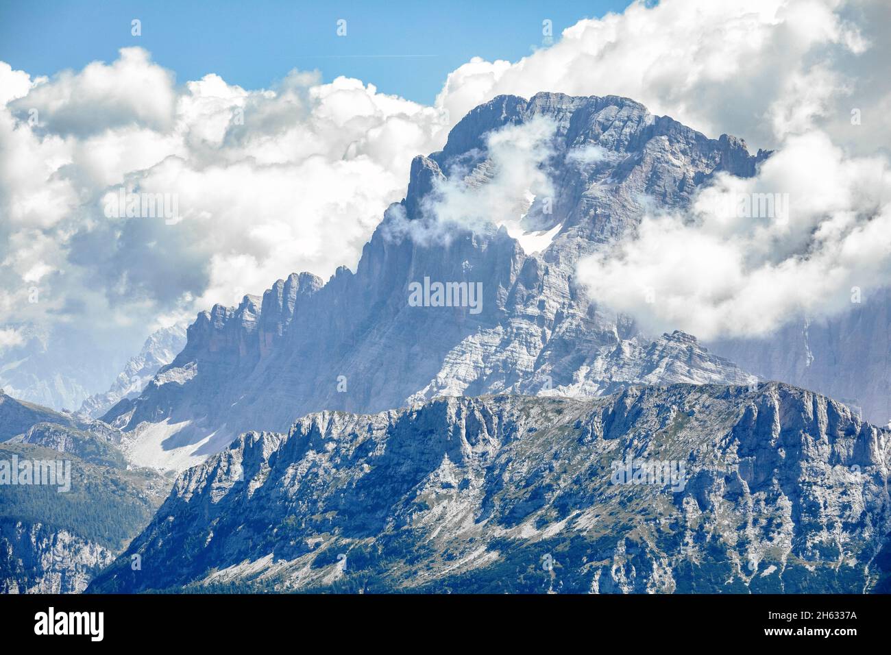 il versante nord-ovest del monte civetta,dolomiti,alleghe,belluno,veneto,italia Foto Stock