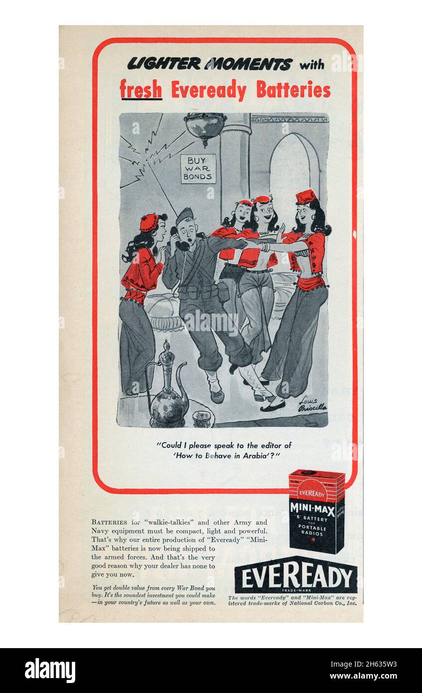 29 maggio 1944 'Time' Newspaper Issue Advertisement, USA Foto Stock