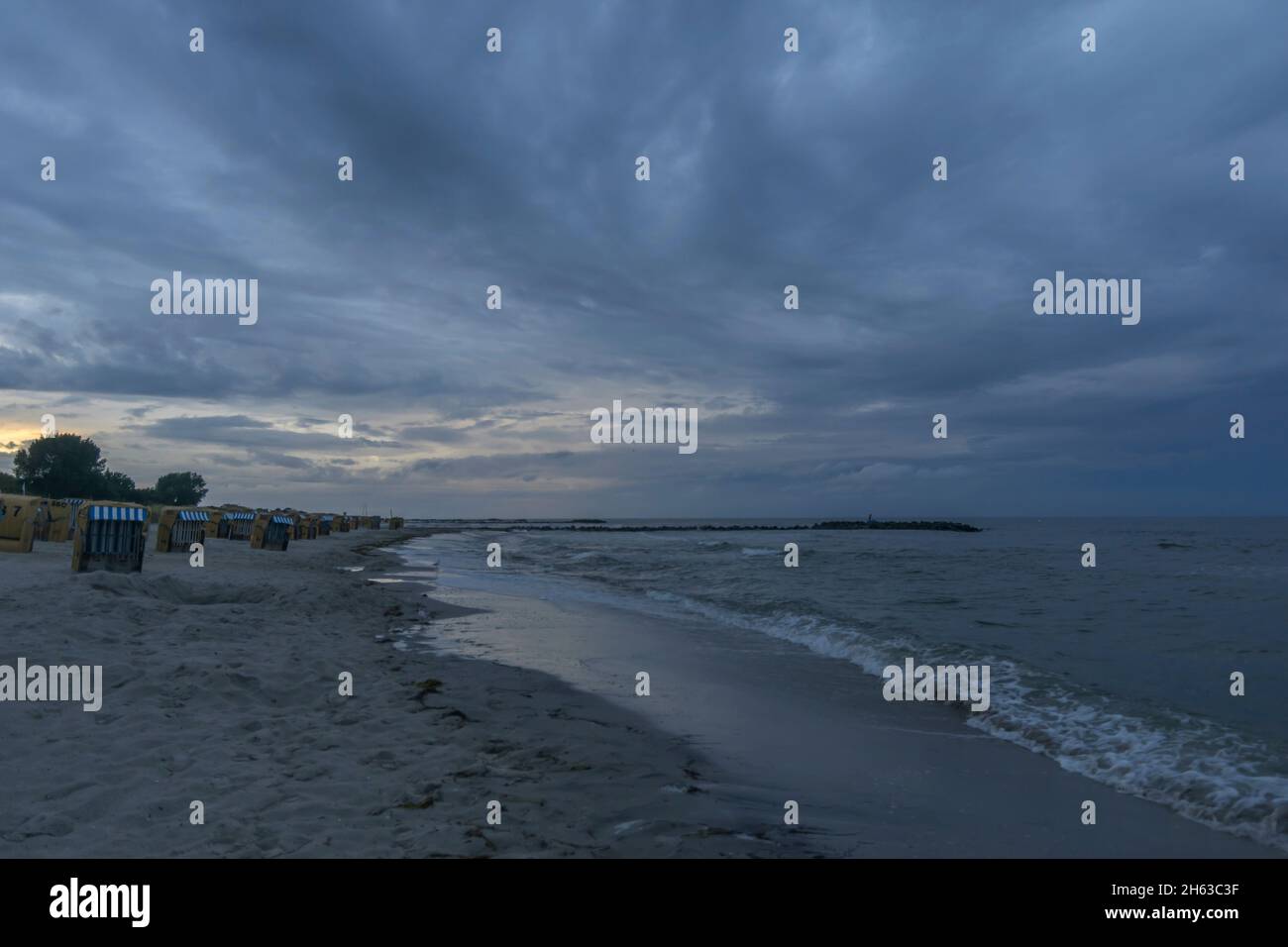 calma dopo la tempesta sul filone schoenberger a schoenberg, germania. Foto Stock