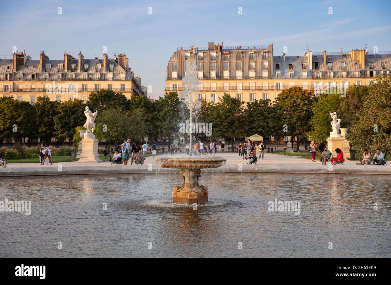 francia,parigi,1. circondario,atmosfera serale,tuileries Foto Stock