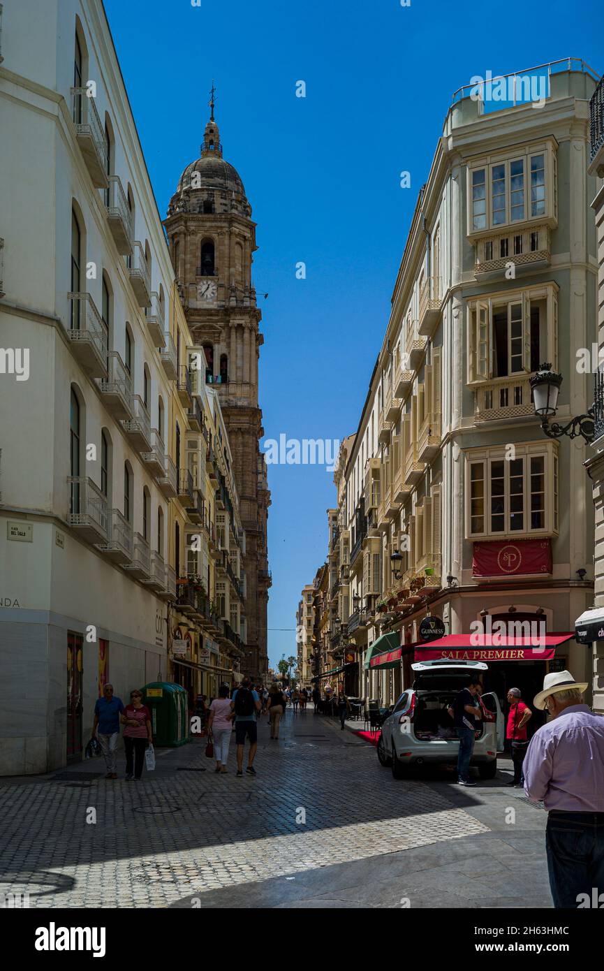 malaga,spagna: cattedrale di malaga dell'incarnazione ('santa iglesia catedral basilica de la encarnacion') - 'la manquita' su spagnolo (donna con un solo esercito). Foto Stock