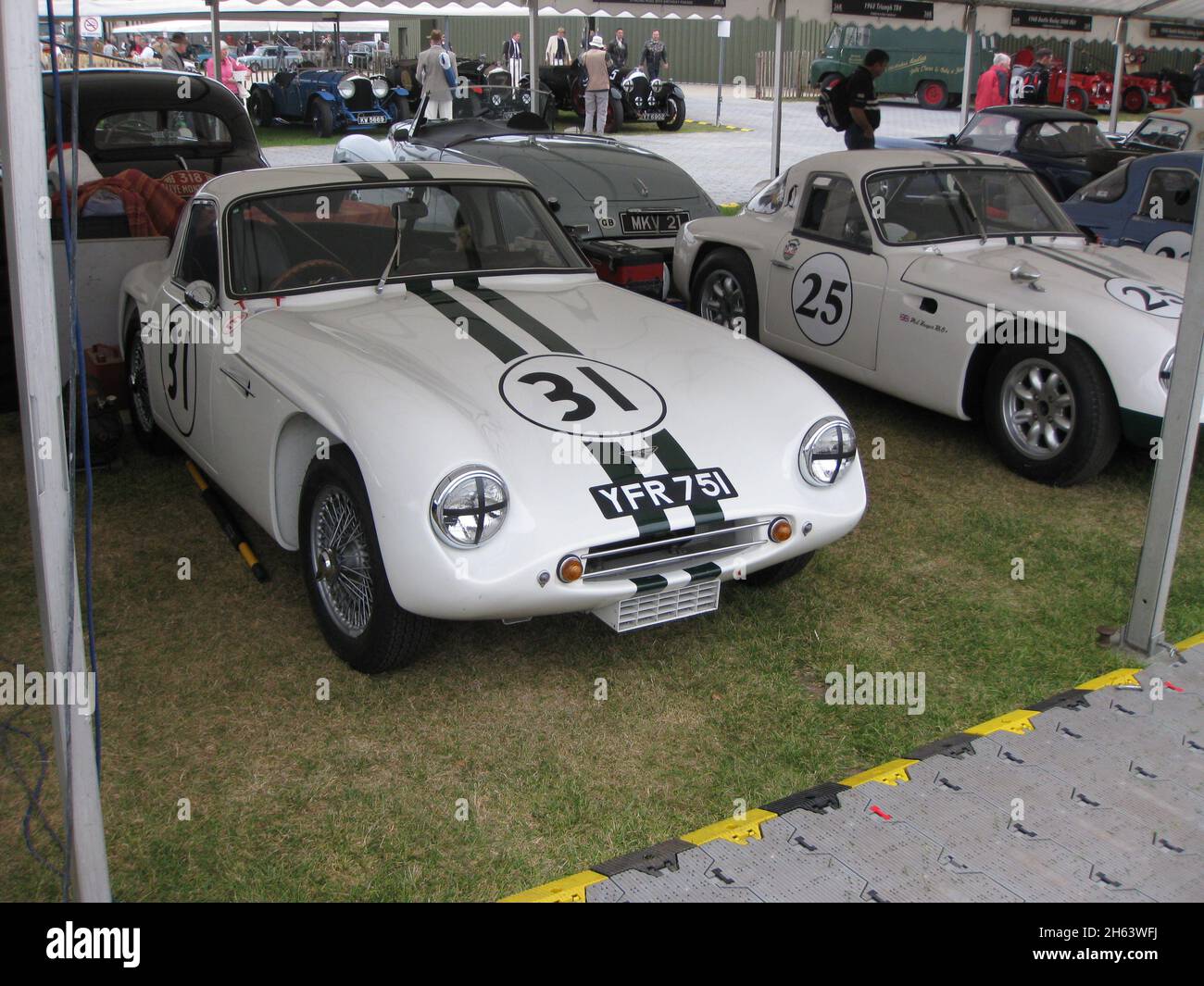 Daniel Nash #31 TVR Grantura Mk III 1789cc Goodwood Revival Paddock 18 settembre 2009 Foto Stock