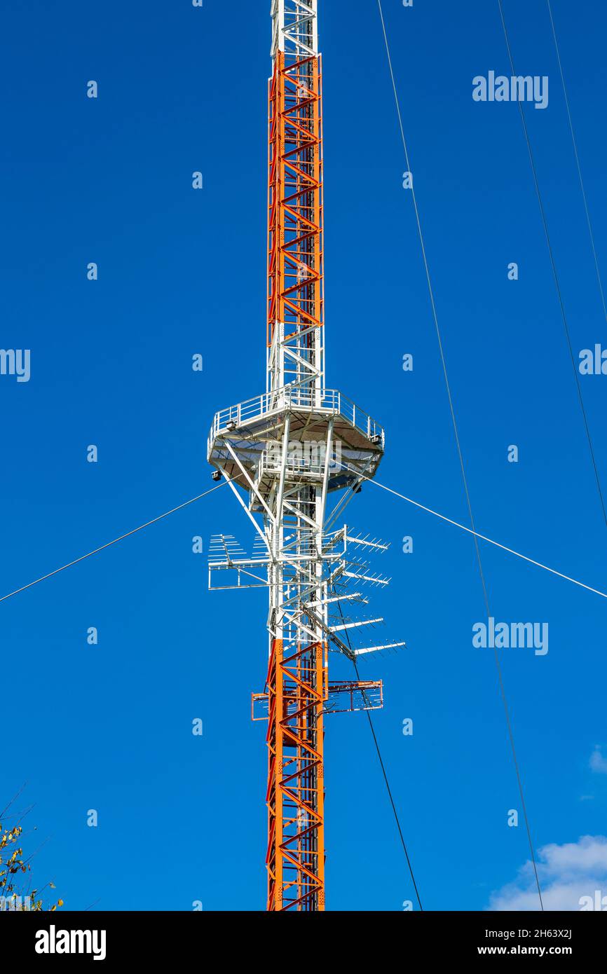 germania,velbert,velbert-langenberg,bergisches land,niederbergisches land,niederberg,renania,renania settentrionale-vestfalia,nrw,langenberger trasmettitore,sistema di trasmissione del wdr westdeutscher rundfunk per radio e televisione,albero trasmettitore Foto Stock