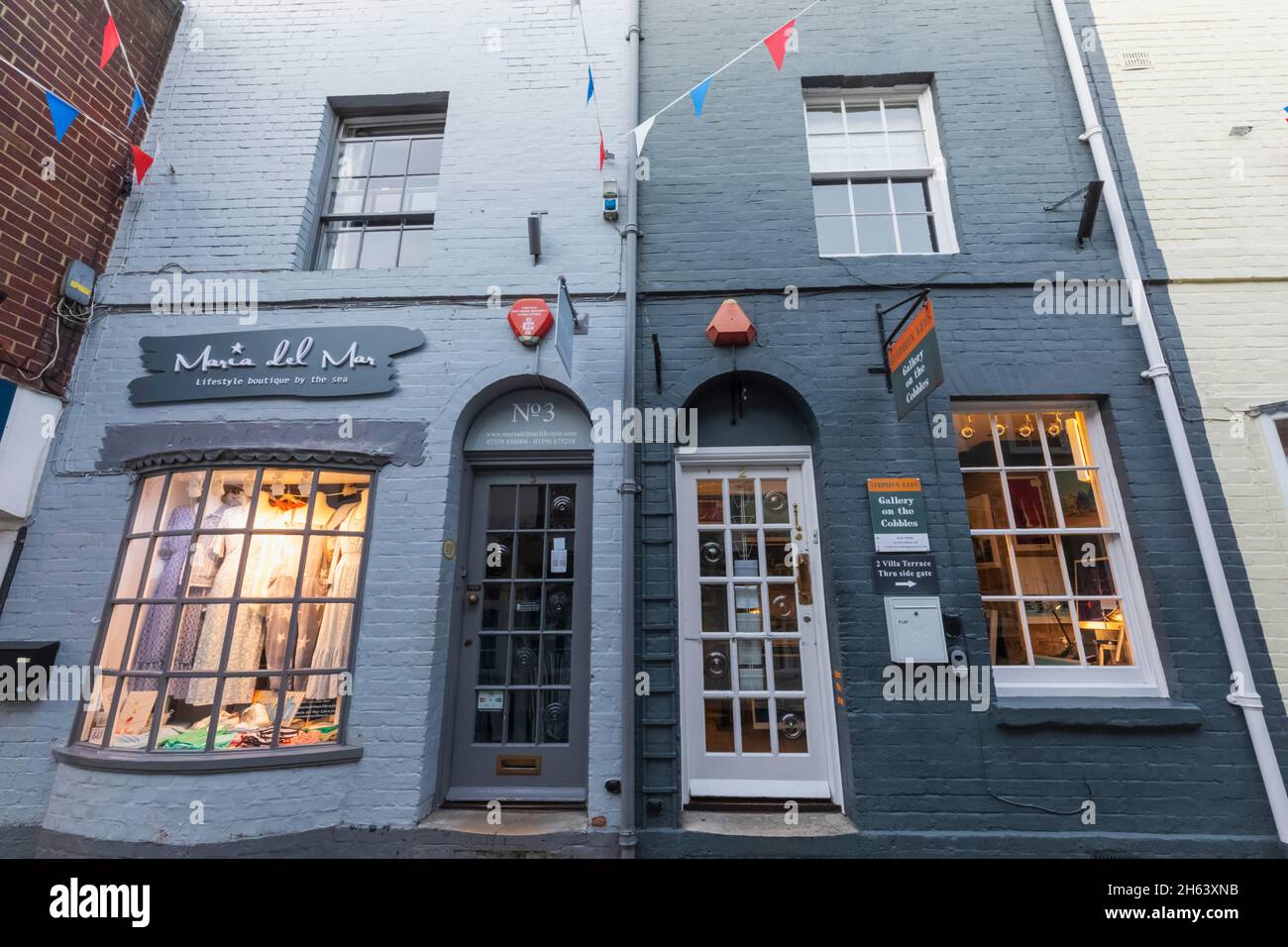 inghilterra, hampshire, la nuova foresta, lymington, boutique e gallerie Foto Stock