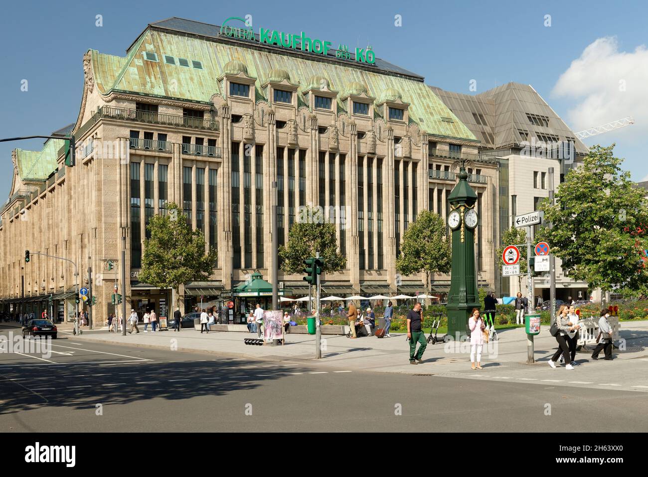 galeria kaufhof an der kö, koenigsallee, düsseldorf am rhein, renania settentrionale-vestfalia, germania Foto Stock