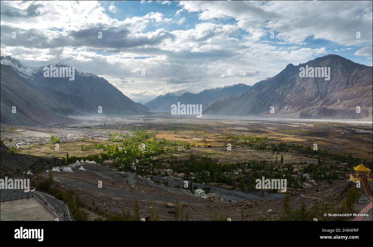 Valle di Nubra Foto Stock