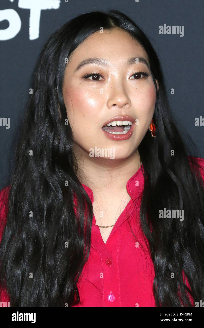 LOS ANGELES - NOV 12: Awkwafina al AFI Fest - Swan Song Premiere al TCL Chinese Theatre IMAX il 12 novembre 2021 a Los Angeles, CA Foto Stock