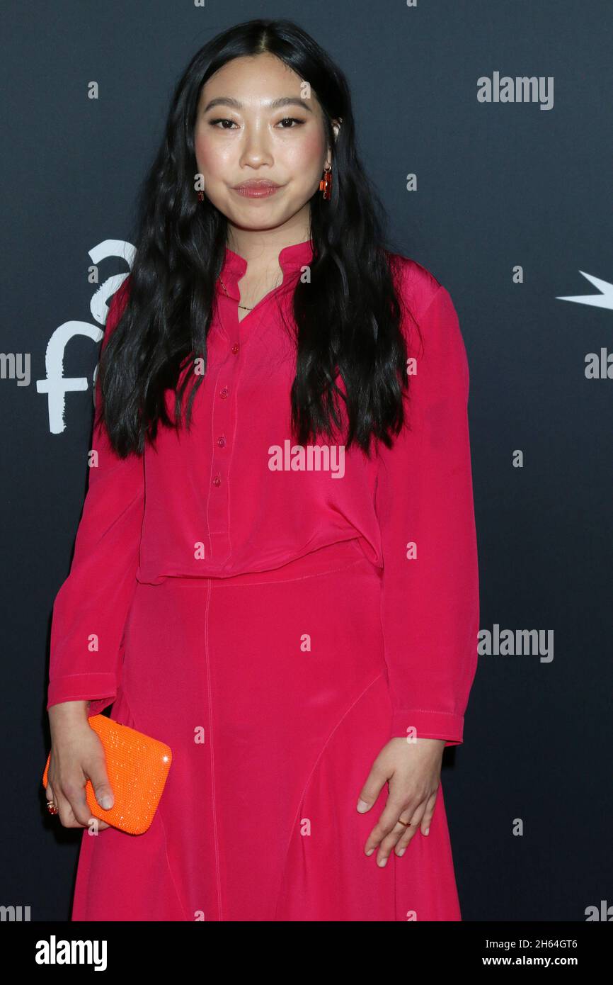 LOS ANGELES - NOV 12: Awkwafina al AFI Fest - Swan Song Premiere al TCL Chinese Theatre IMAX il 12 novembre 2021 a Los Angeles, CA Foto Stock