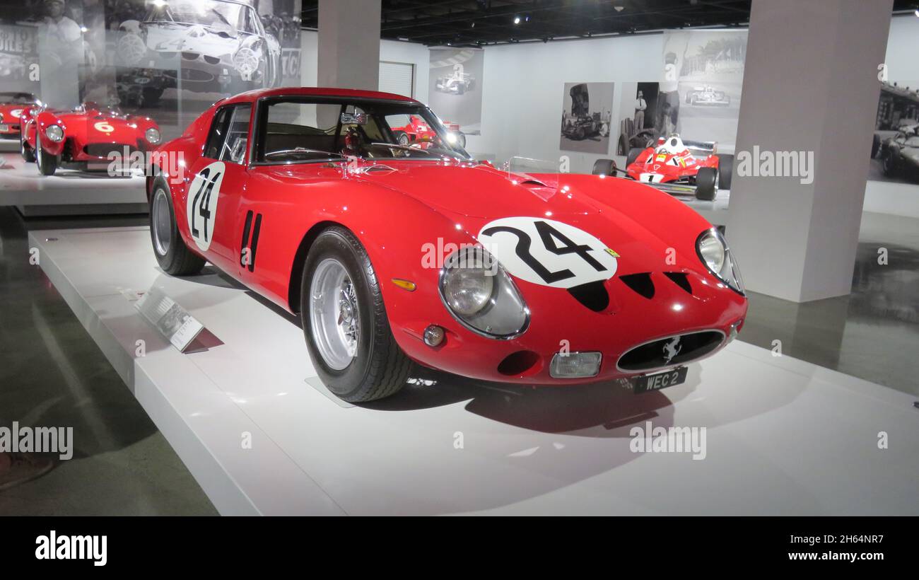 #24 250 GTO alla mostra Ferrari, Petersen Museum, Hollywood, California, USA, 6 luglio 2017 Foto Stock