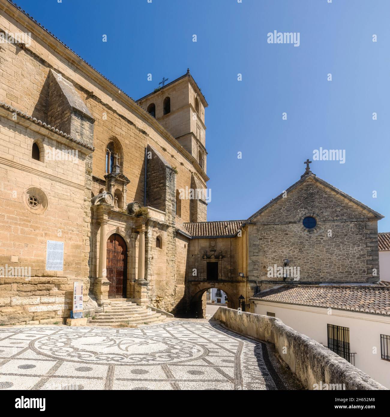 Iglesia de la Encarnacion, la chiesa dell'Incarnazione, Alhama de Granada, Provincia di Granada, Andalusia, Spagna. La chiesa risale al 16 ° centu Foto Stock