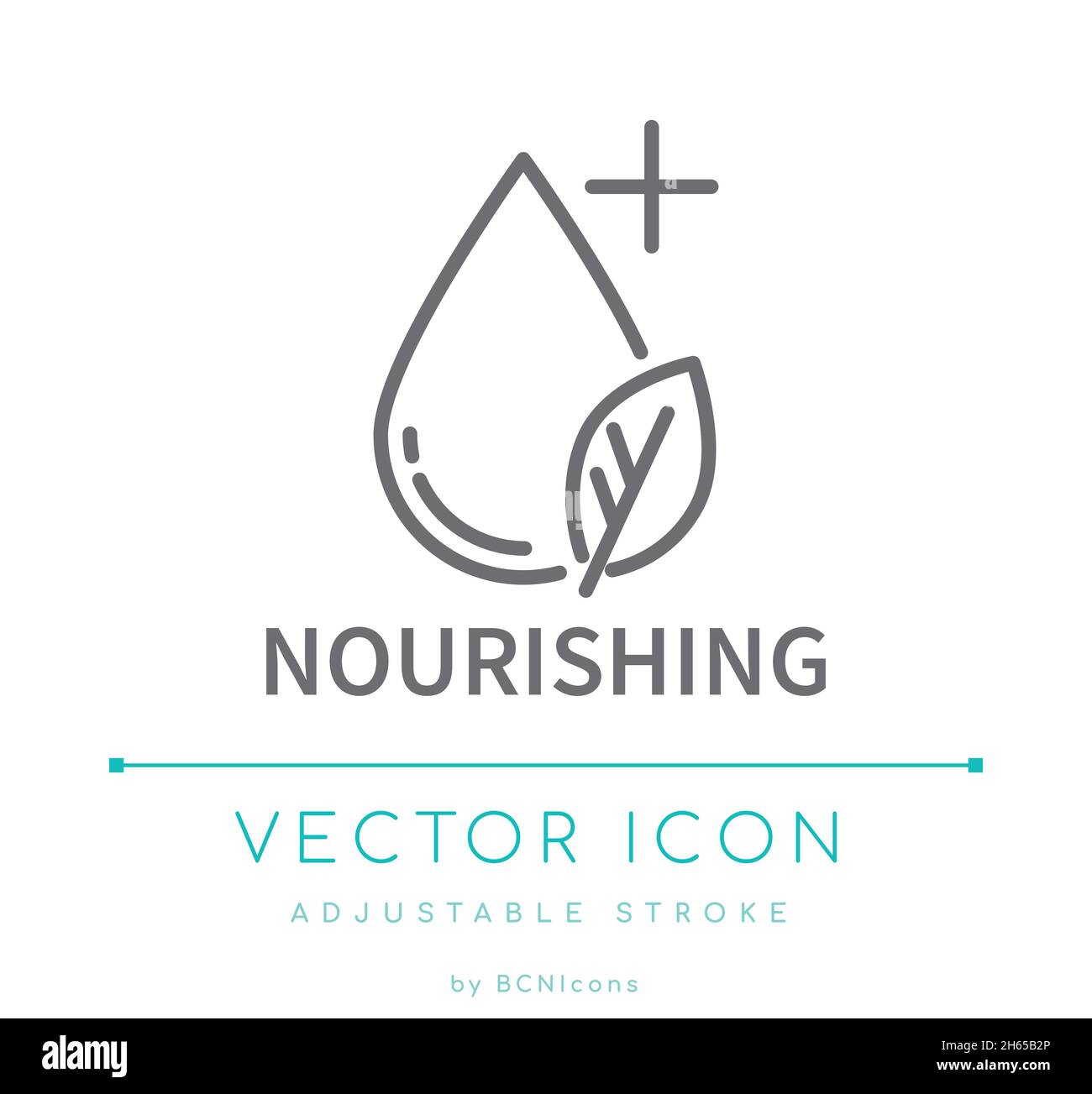 Icona linea vettoriale Nourishing Cosmetics Illustrazione Vettoriale
