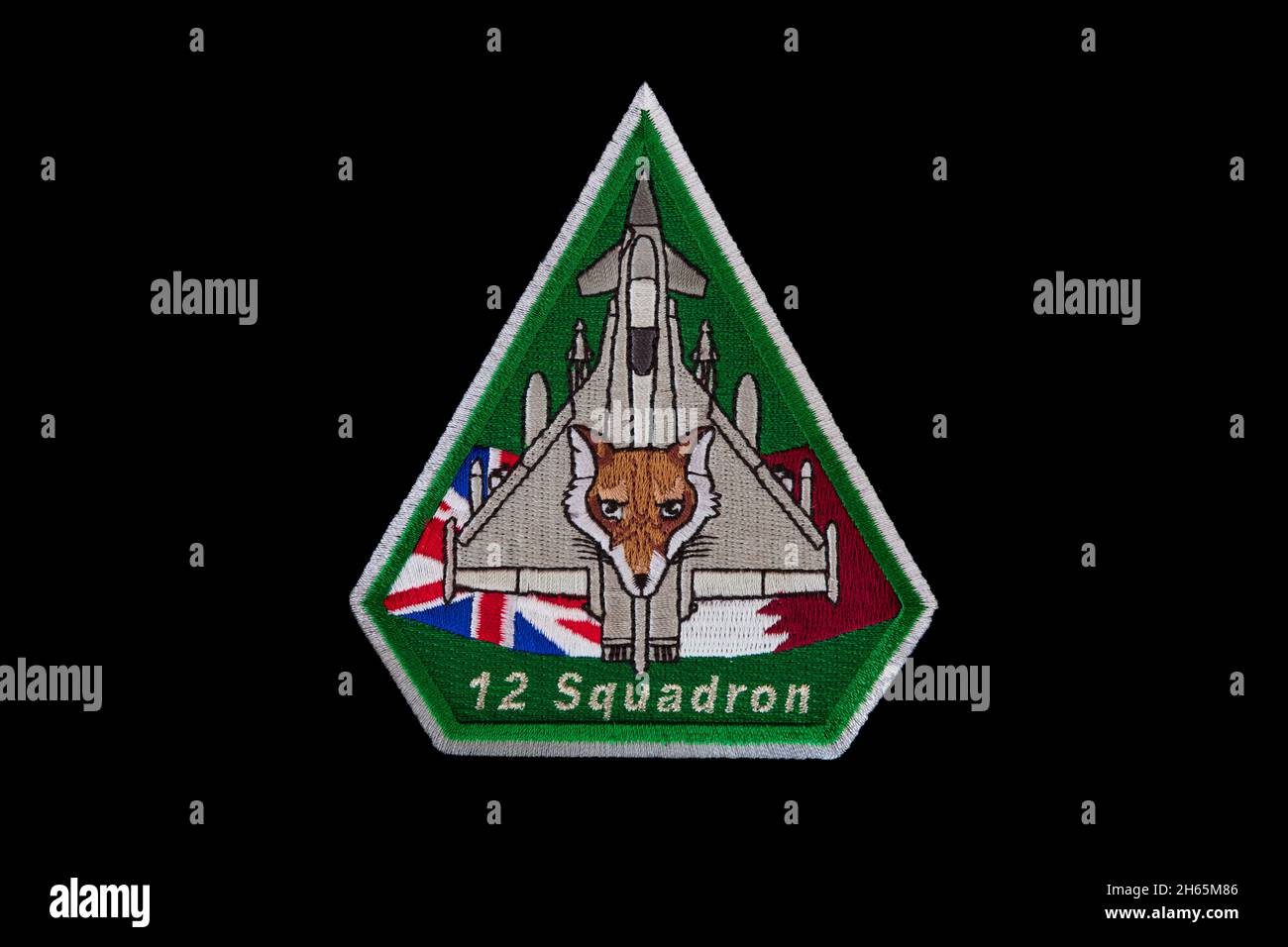 Royal Air Force 12 Squadron Spearhead patch Foto Stock
