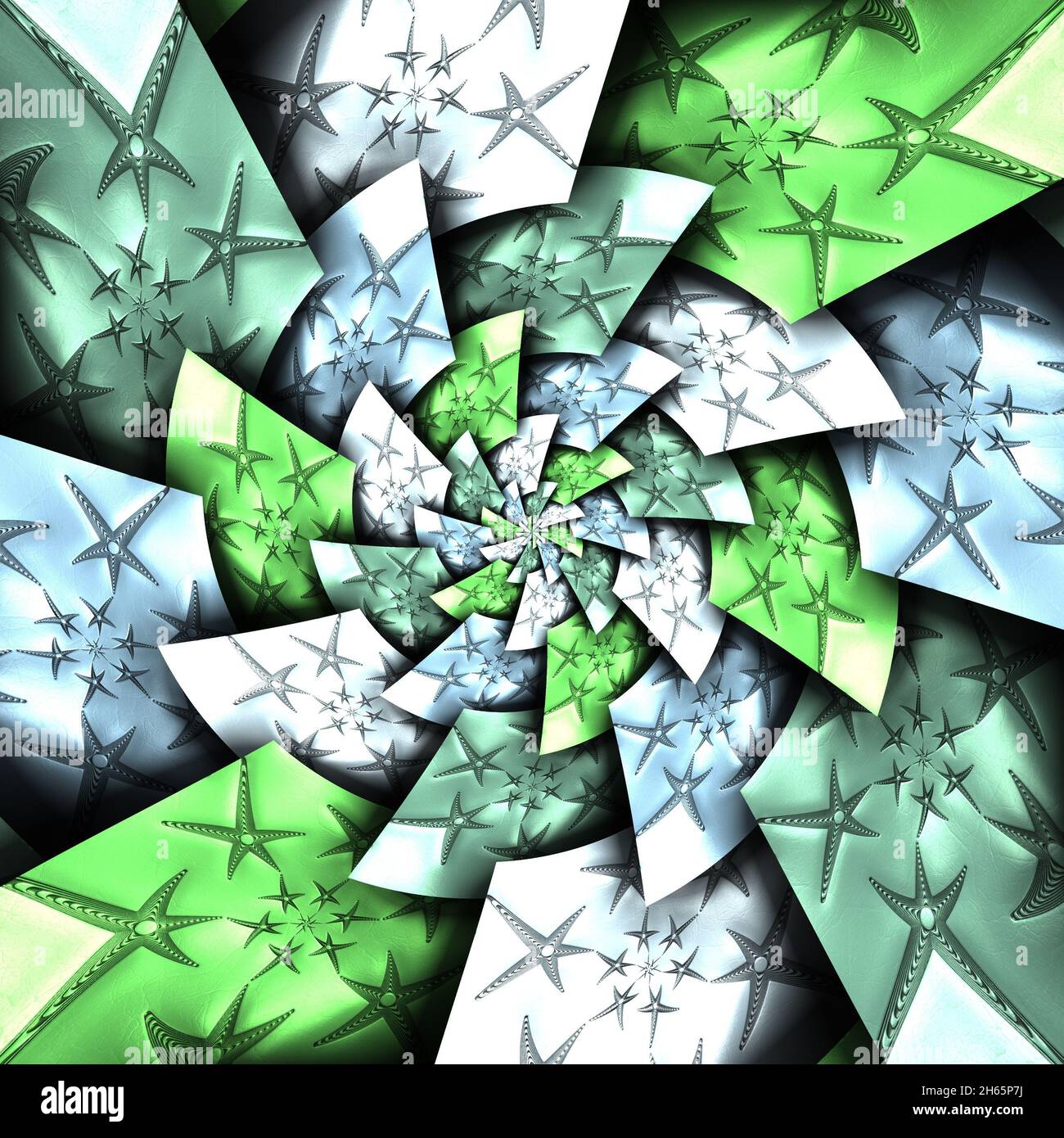 Lussuosa piastrella di sfondo con frattale goffrato in pelle Foto Stock