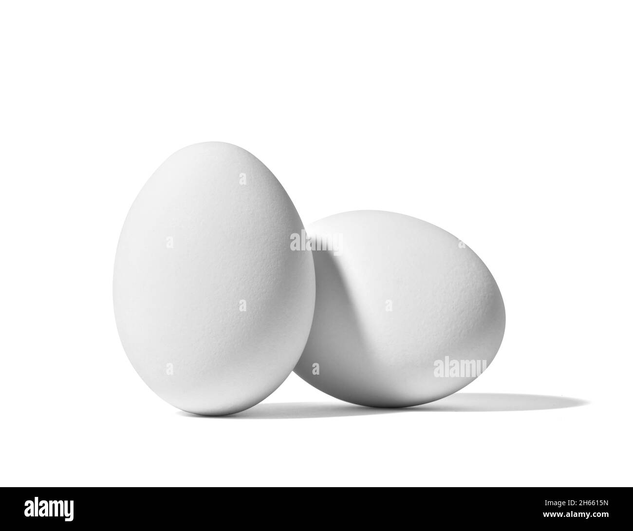 uovo cibo bianco colazione ingrediente di base proteine isolato pollo sano pasqua organico eggshell Foto Stock