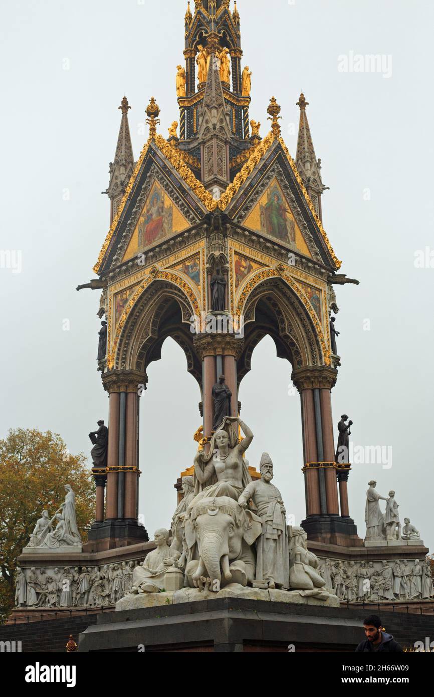 Albert Memorial - Kensington Foto Stock