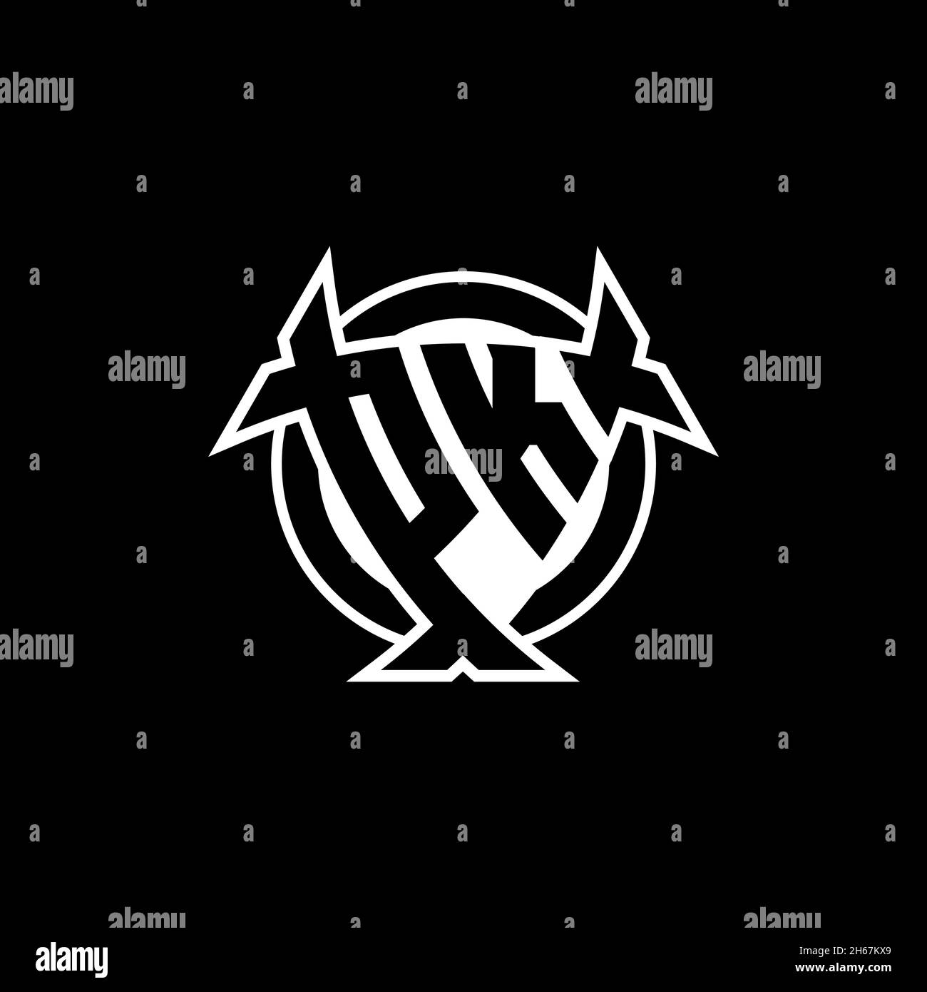 Lettera con logo PK monogramma con schermo triangolare e design a forma di cerchio su sfondo isolato. Logo a triangolo monogramma, logo a schermo monogramma, trian Illustrazione Vettoriale