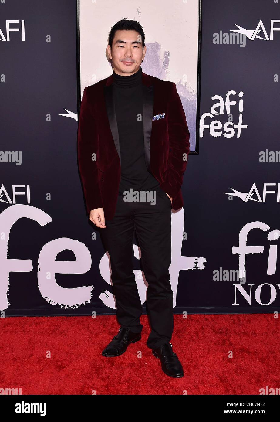 HOLLYWOOD, CA - NOVEMBRE 12: Lee Shorter partecipa al 'song song' dell'AFI Fest 2021 al TCL Chinese Theater il 12 Novembre 2021 a Hollywood, California. Foto Stock