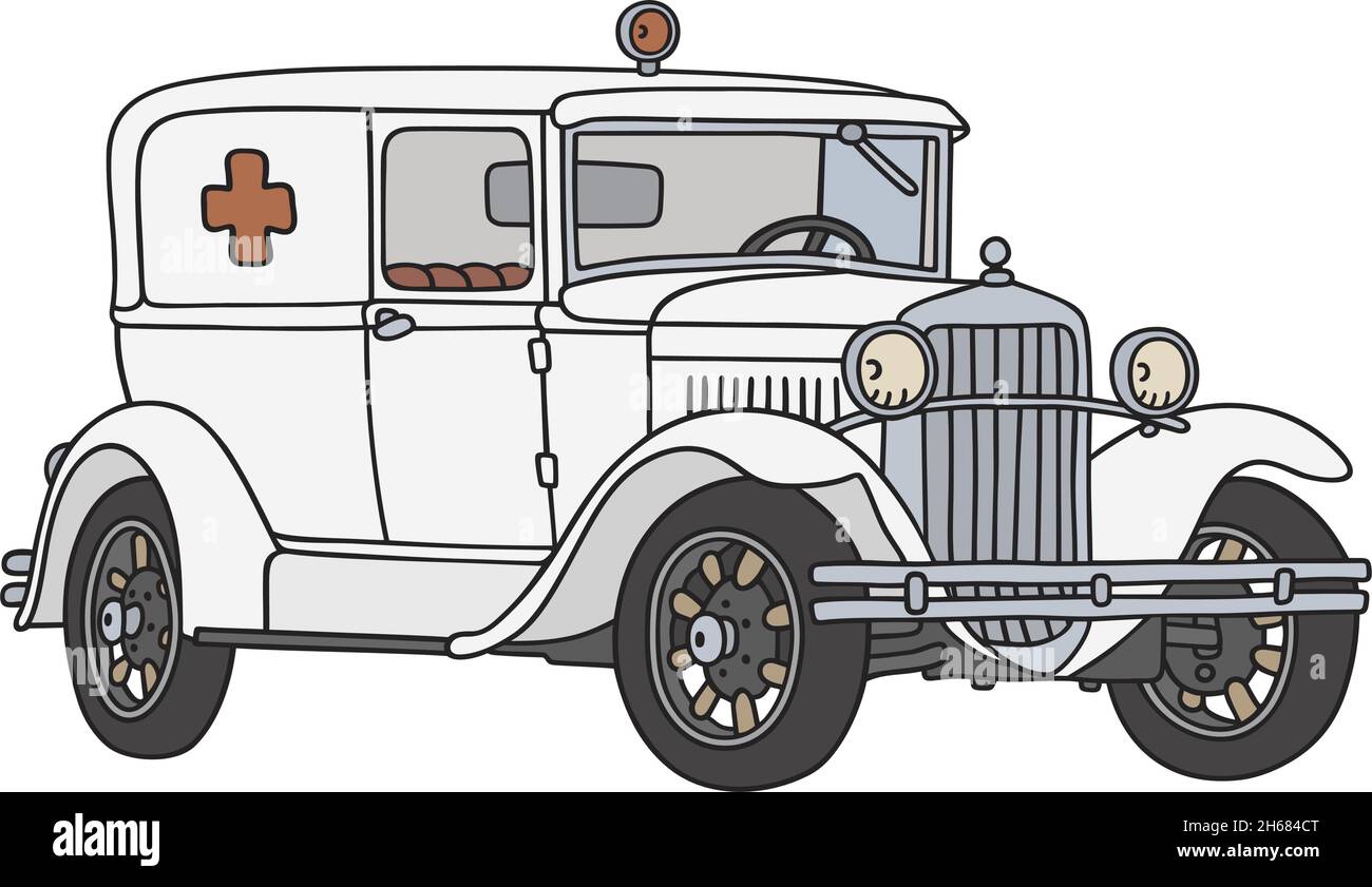 l'ambulanza vintage Illustrazione Vettoriale